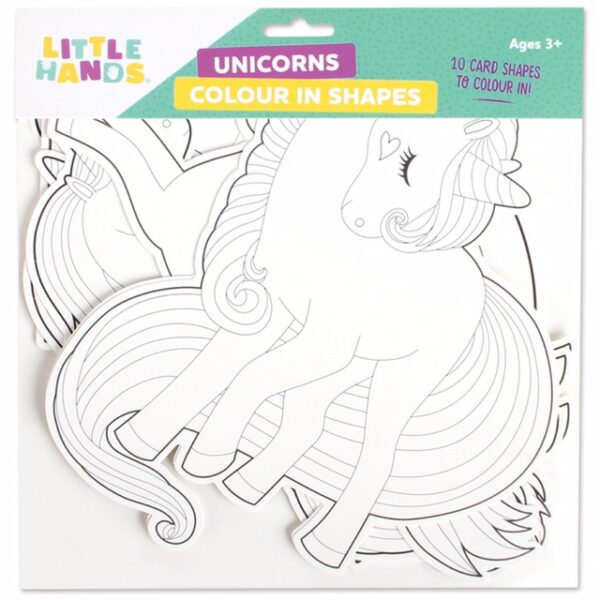 Unicorns - Colour in Shapes - Ages 3+
