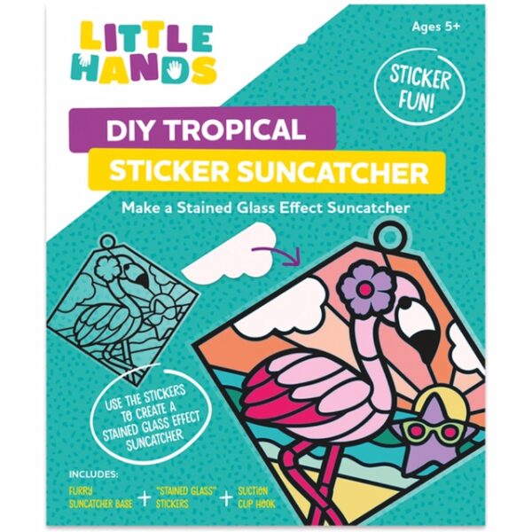 DIY Tropical Sticker Suncatcher - Ages 5+