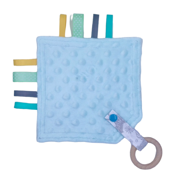 'Zippy Zebras' Taggy Lovey (Sensory Soother) - Image 2